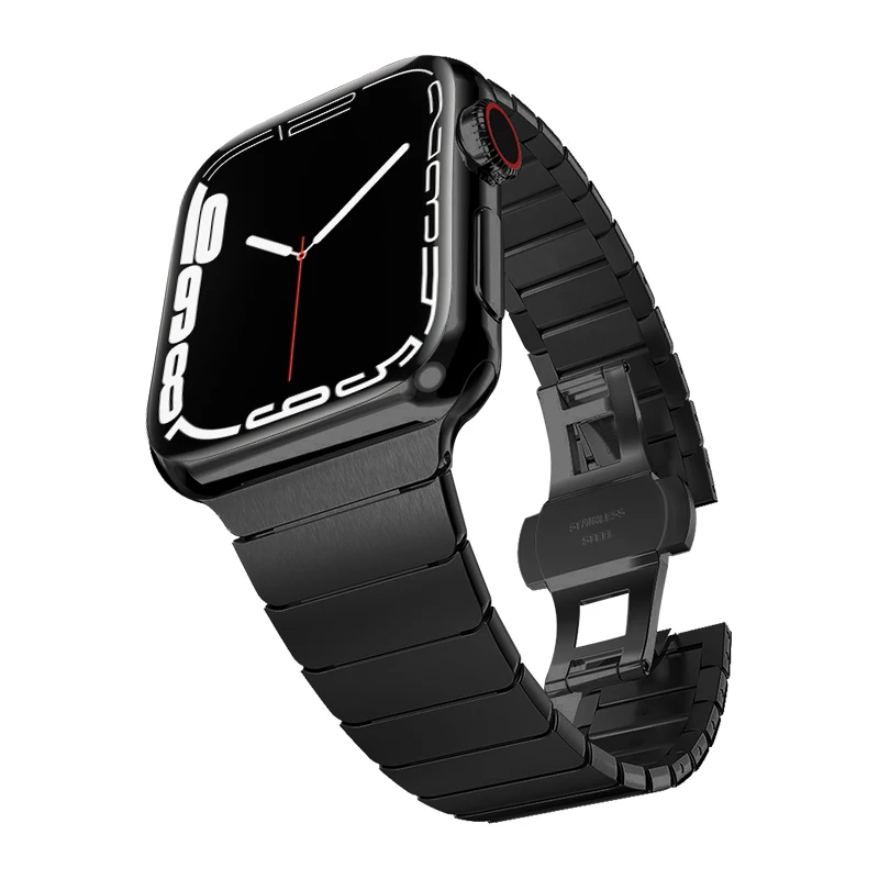 Stainless Steel Strap for Apple Watch 8 Band 45mm 44mm 41mm 40mm Metal Wrist Breaclct Apple Watch series 3 4 5 6 SE 7 Ultra 49mm
