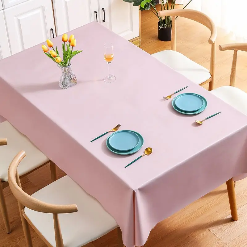 

2023 pure color conference table cloth waterproof and oil disposable rectangular table mat_Joa36
