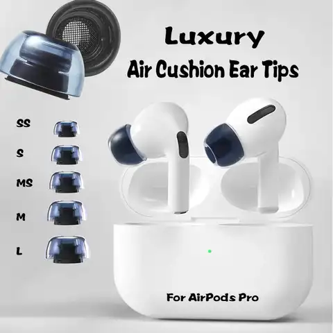 Улучшенные Силиконовые амбушюры для наушников Apple AirPods Pro, противоскользящие накладки для ушей, маленькие, средние, большие