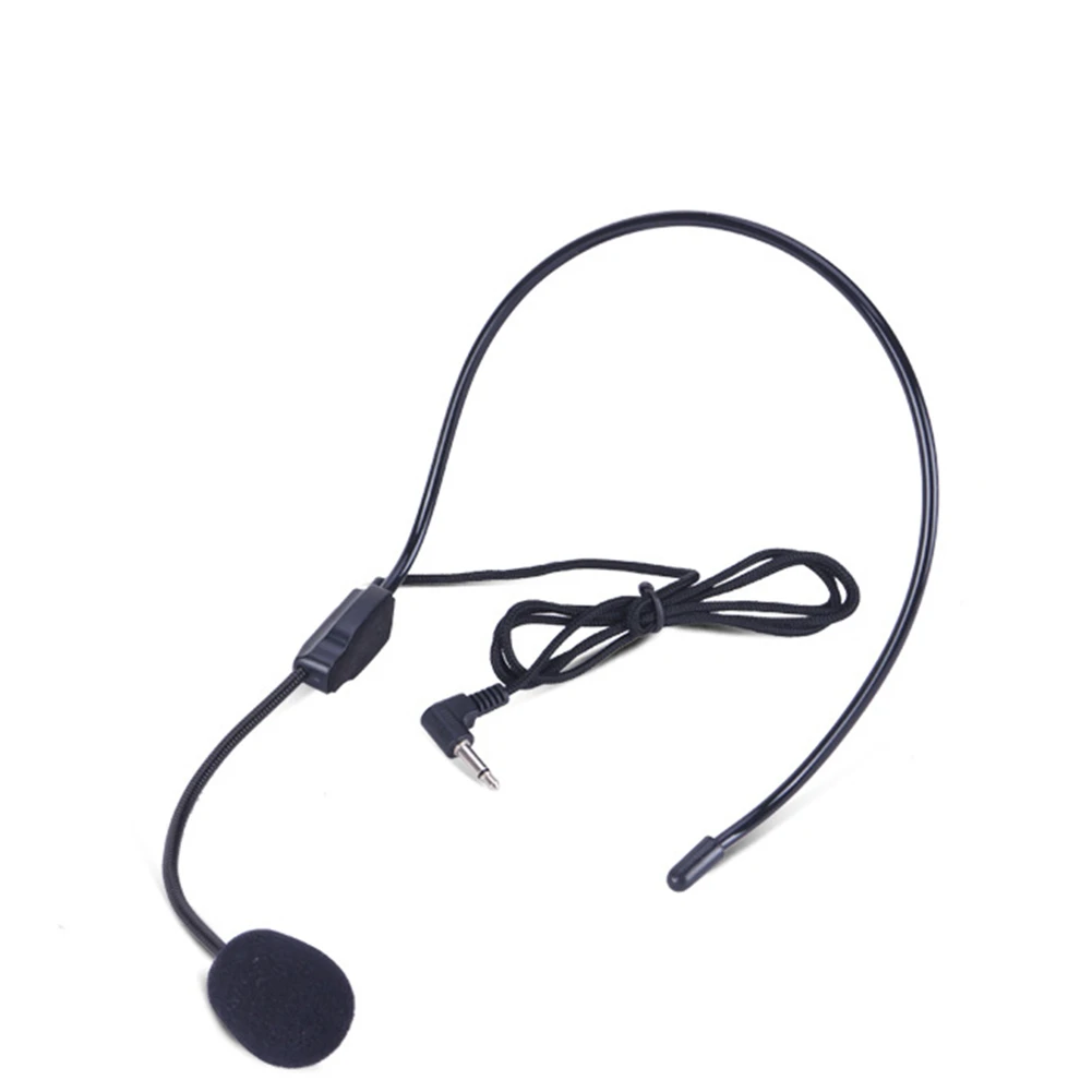 

3.5mm Head-Mounted Wired Microphone Headset Mini Mic For Teaching Meeting Speech Portable Head-mounted Headset Microphone
