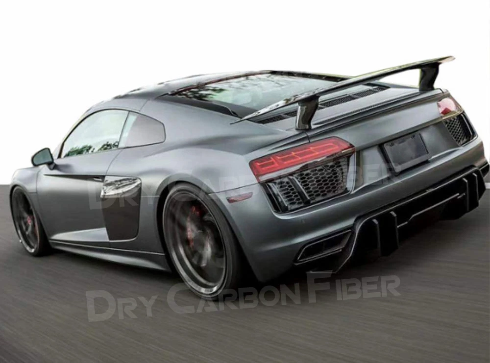 Сухой спойлер из углеродного волокна для заднего диффузора губ Audi R8 V8 V10 2017-2020