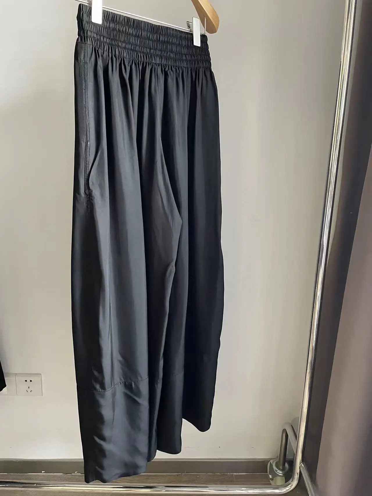 

Women'S Wide-Leg Pants Minimalist Style High-Waisted Trousers Slim Straight-Leg Pants