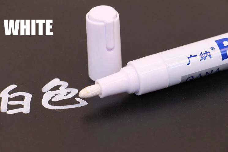 

1 шт., маркер для краски для шин, водостойкий белый маркер, очиститель краски для автомобиля, резиновая ручка для краски для шин, металлический перманентный маркер для краски