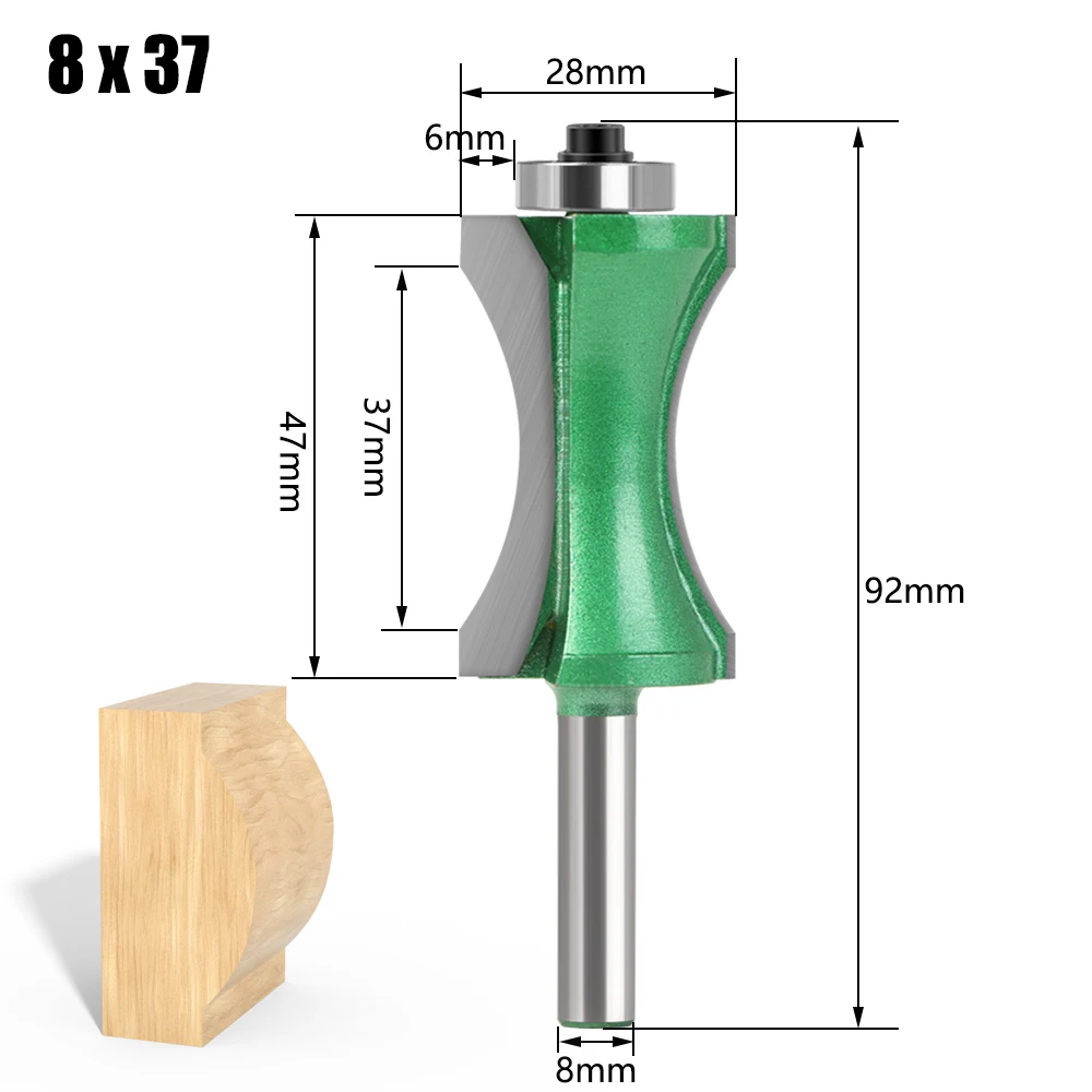 

Фреза JGZUI полукруглая 8 мм