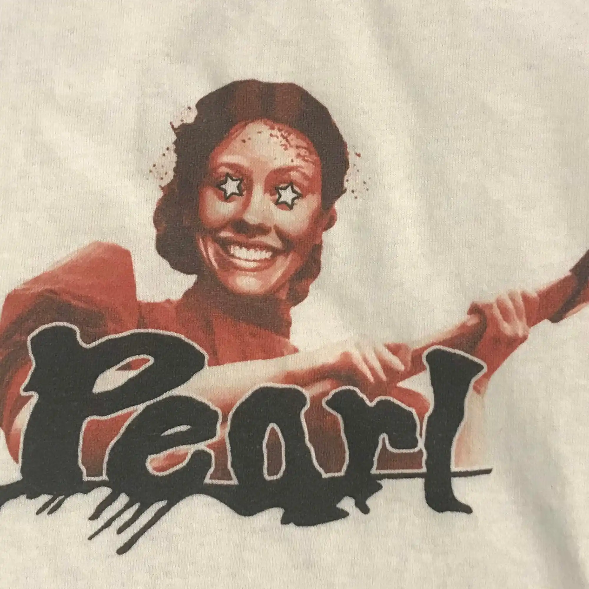 Жемчужная ужасная белая футболка любого размера