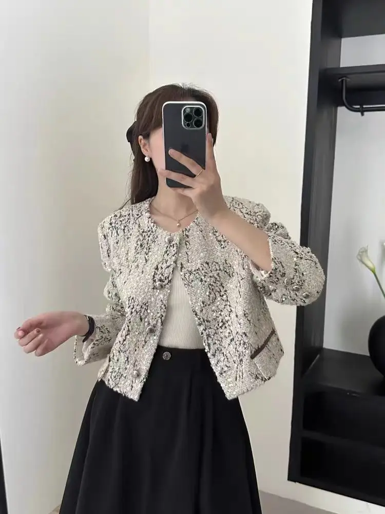 Женская куртка Xiaoxiang с блестками