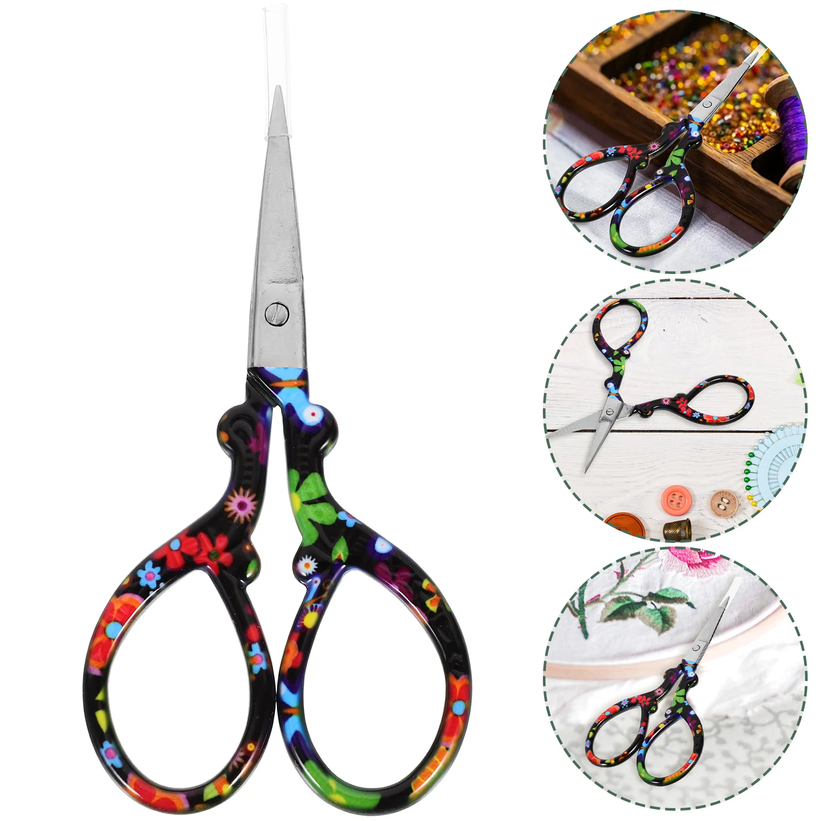 

Stainless Steel Craft Shears Vintage Scissors Dressmaker Tailor Sewing DIY Embroidery Fabric