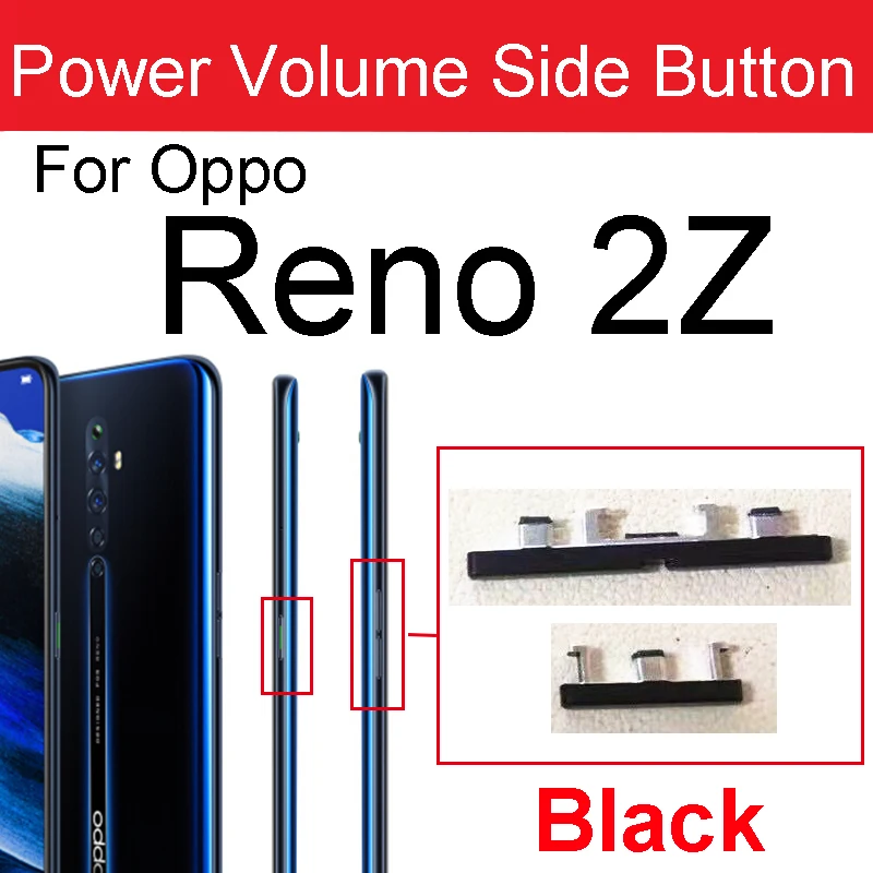 Фото Боковые кнопки питания для OPPO Reno Z 2Z боковые кнопки громкости ВКЛ./ВЫКЛ. Питания вверх вниз боковые клавиатуры громкости №4