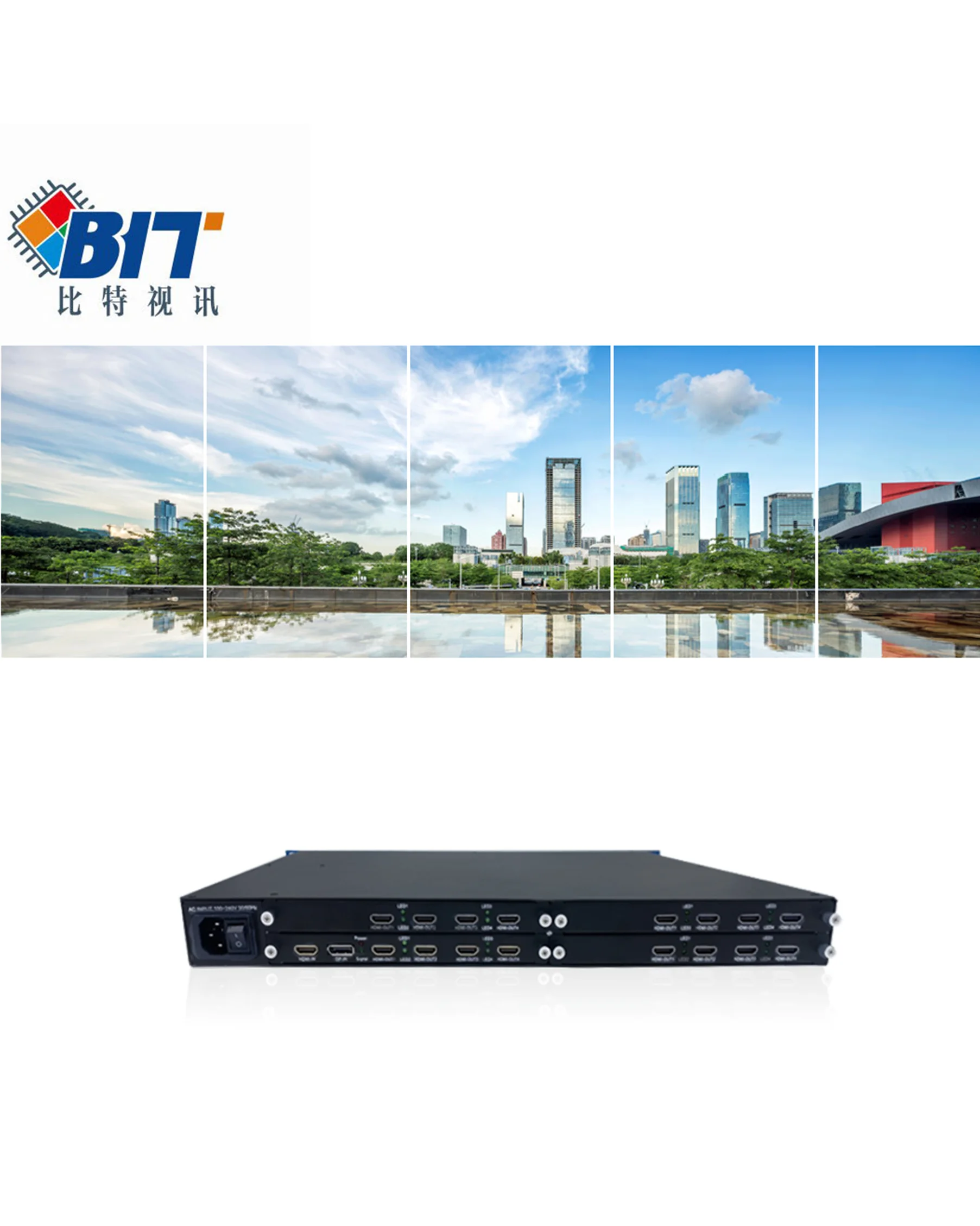 Настенный видеоконтроллер Bitvisus 2x7 16-канальный 8K