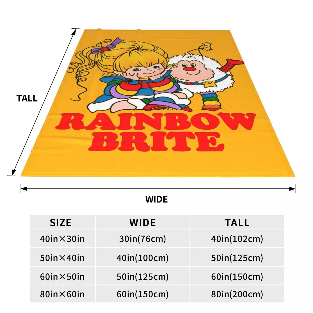 Уютное мультяшное одеяло в стиле ретро с радужными брителями аксессуары для