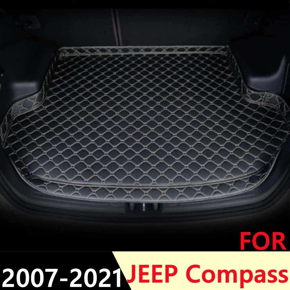 

Car Trunk Mat For JEEP Compass 2007 2008-2021 High Side Waterproof Rear Cargo Cover Carpet Pad AUTO Tail Accessories Boot Liner