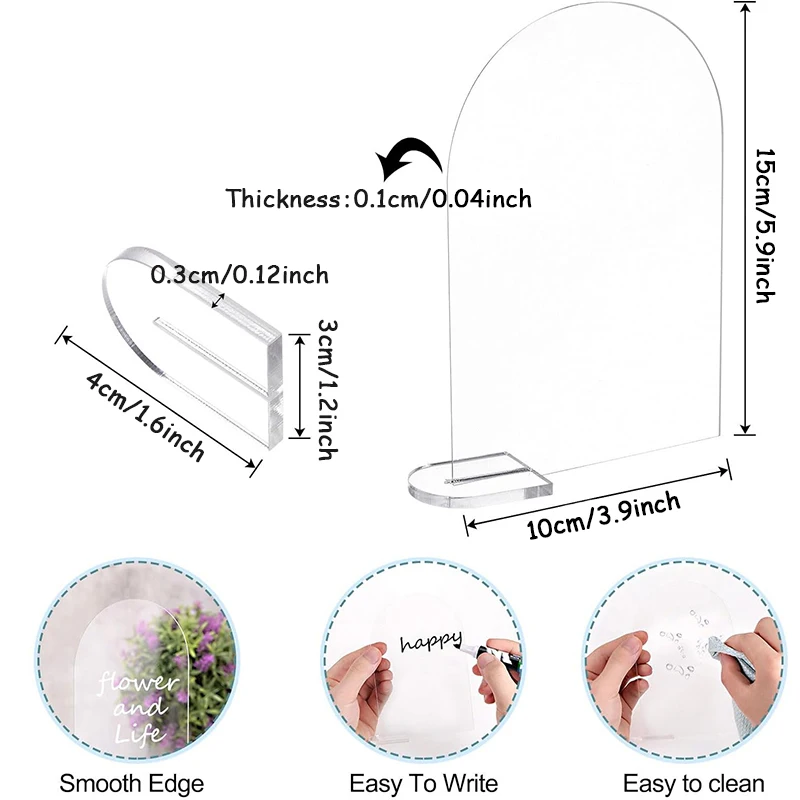 

Свадебные знаки из акрила 5 шт