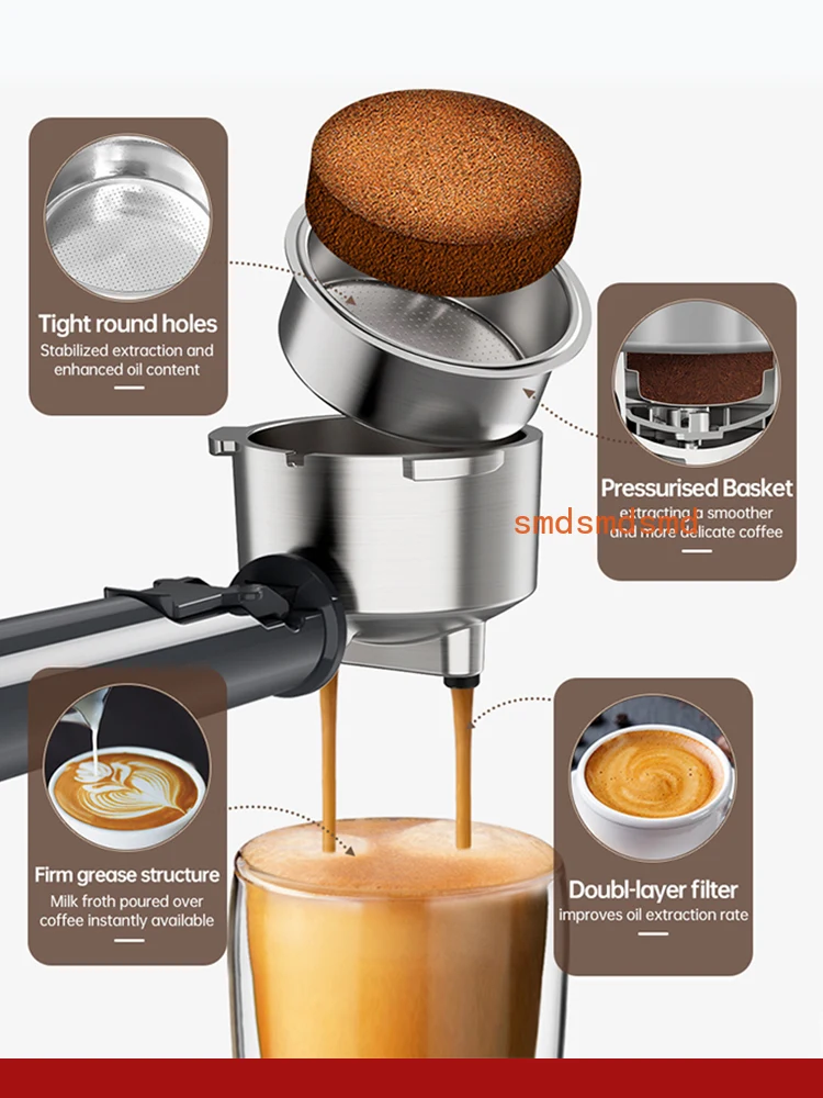 Фото Кофемашина Cafelffe 4-в-1 для капучино, эспрессо, капсул Dolce Gusto/Nespresso и кофе в пакетиках ESE – подарок для любимого человека, папы, мамы. №3
