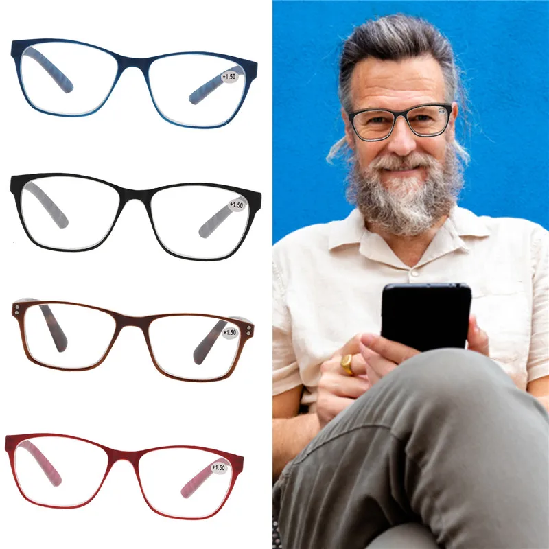 

Zilead Reading Glasses Men Anti Blue Rays Presbyopia Eyeglasses Anti fatigue Computer Eyewear with +1.5 +2.0 +2.5 +3.0 +3.5 +4.0