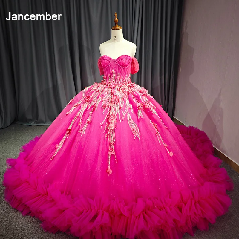 Изысканное платье Quinceanera jancдекабря 2024 года оптовая продажа платья в пол из
