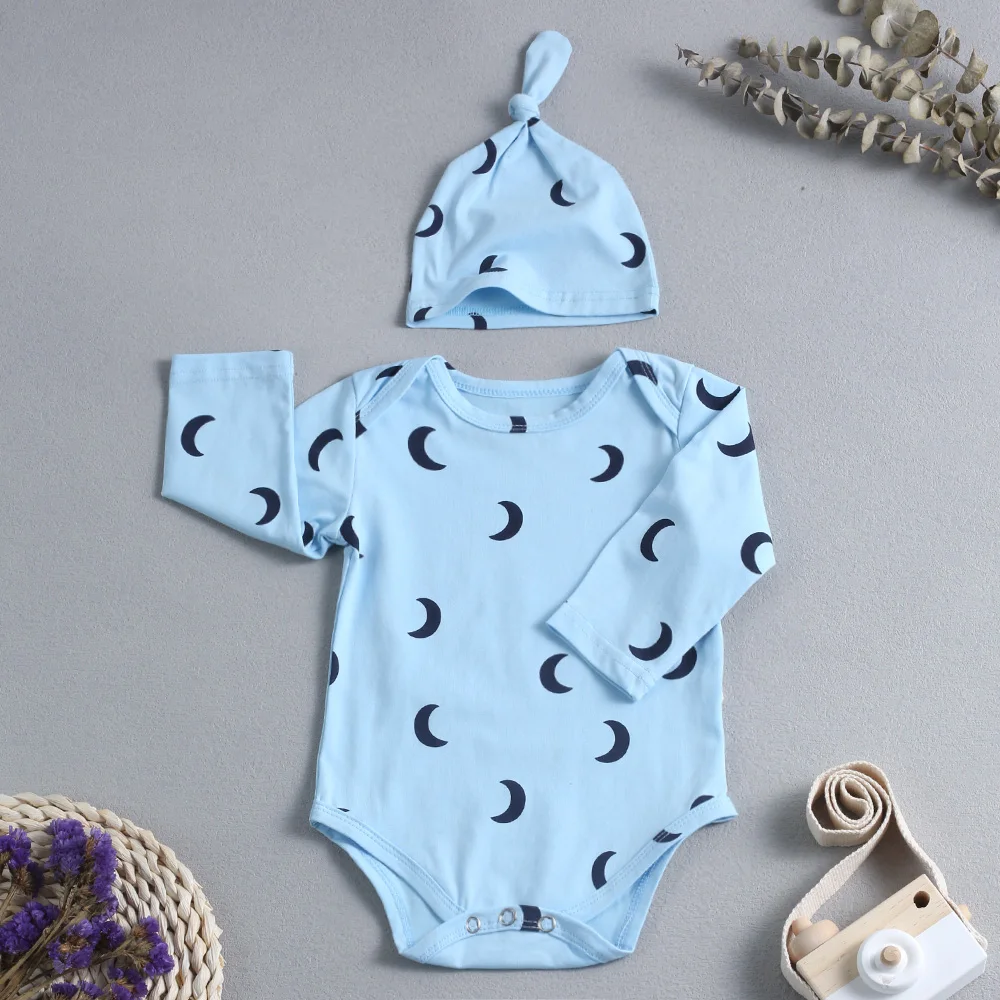 

2022 New Baby Girls Clothes Bodysuits Cotton Long Sleeves Newborn Baby Items Boy Clothes Printed Baby One Piece Jumpsuit