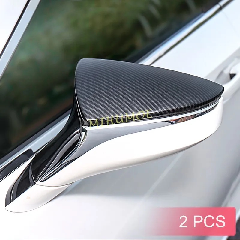 

Аксессуары для Lexus UX ES LC LS, крышки для боковых зеркал автомобиля, черные колпачки из углеродного волокна 2018 2019 2020 2021 2022 2023 2024