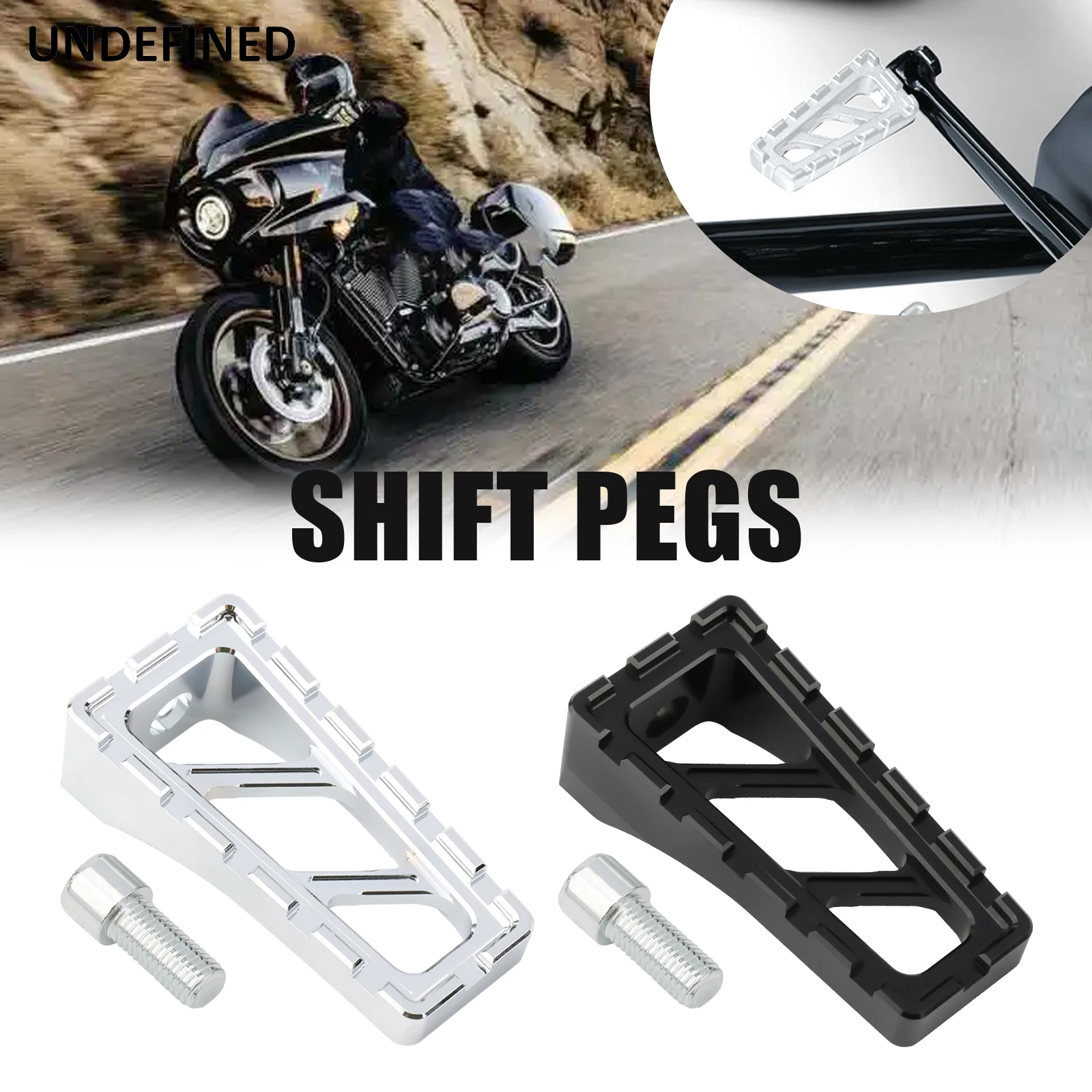 

Riot Shift Pegs Shifter Brake Pegs For Harley Touring Road King Stree Gilde Electra Glide Sportster XL 883 1200 Dyna Softail