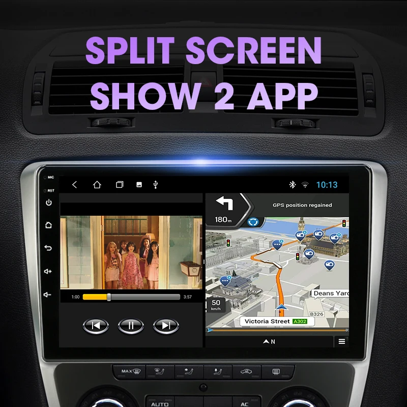 $88.99 JMCQ Andriod 11 Car Radio Multimedia Video Player For 2008-2013 Volkswagen SKODA Octavia 2 player 2Din 4G Navigaion GPS RDS DSP