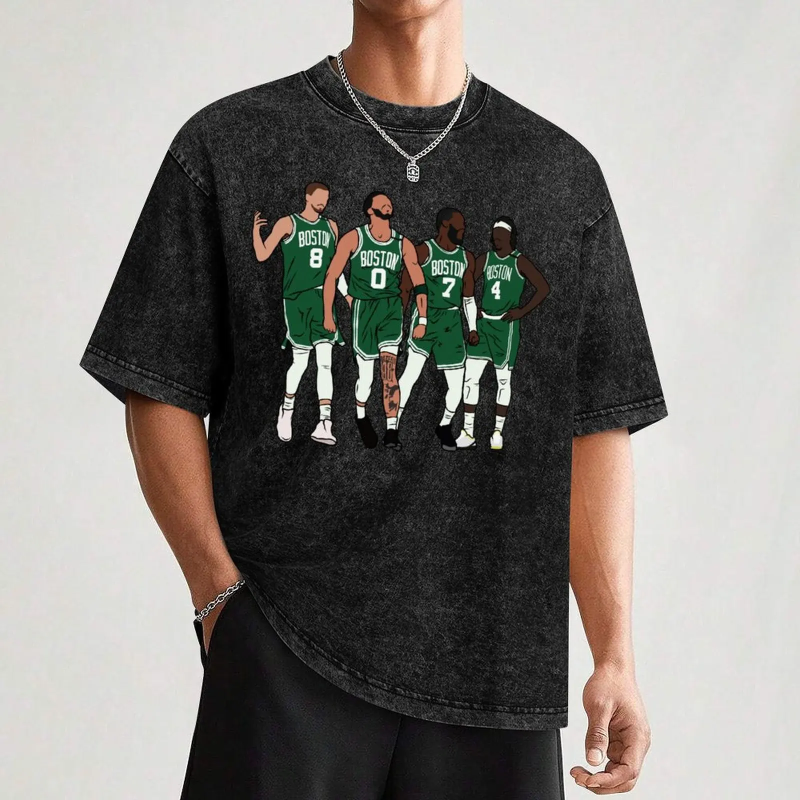 Фото Футболка KP, Jrue & The Jays, удобная футболка больших размеров №3