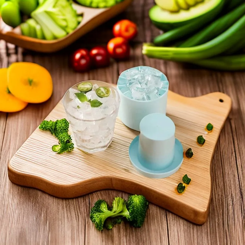 

Ice Bucket Cup Mold Ice Cubes Tray Food Grade Quickly Freeze Silicone Ice Maker Creative Design Ice Bucket Whiskey Beer Maker
