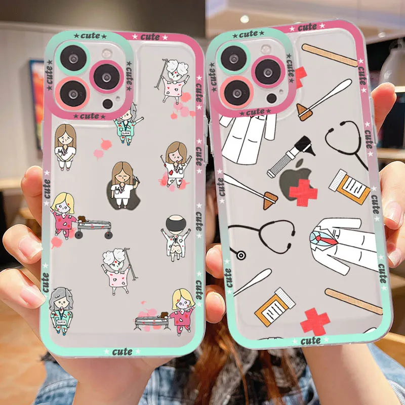 

Nurse Medical Medicine Health Heart Phone Case for iPhone 11 12 13 Mini Pro Max 14 Pro Max Case shell