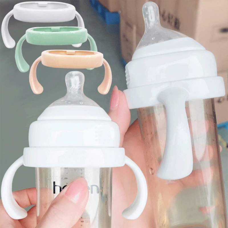 

Milk Bottle Handle Baby Bottle Square Handle Feeding Bottle Handles for Hegen Glass Bottles Easy Grip for Baby Infant