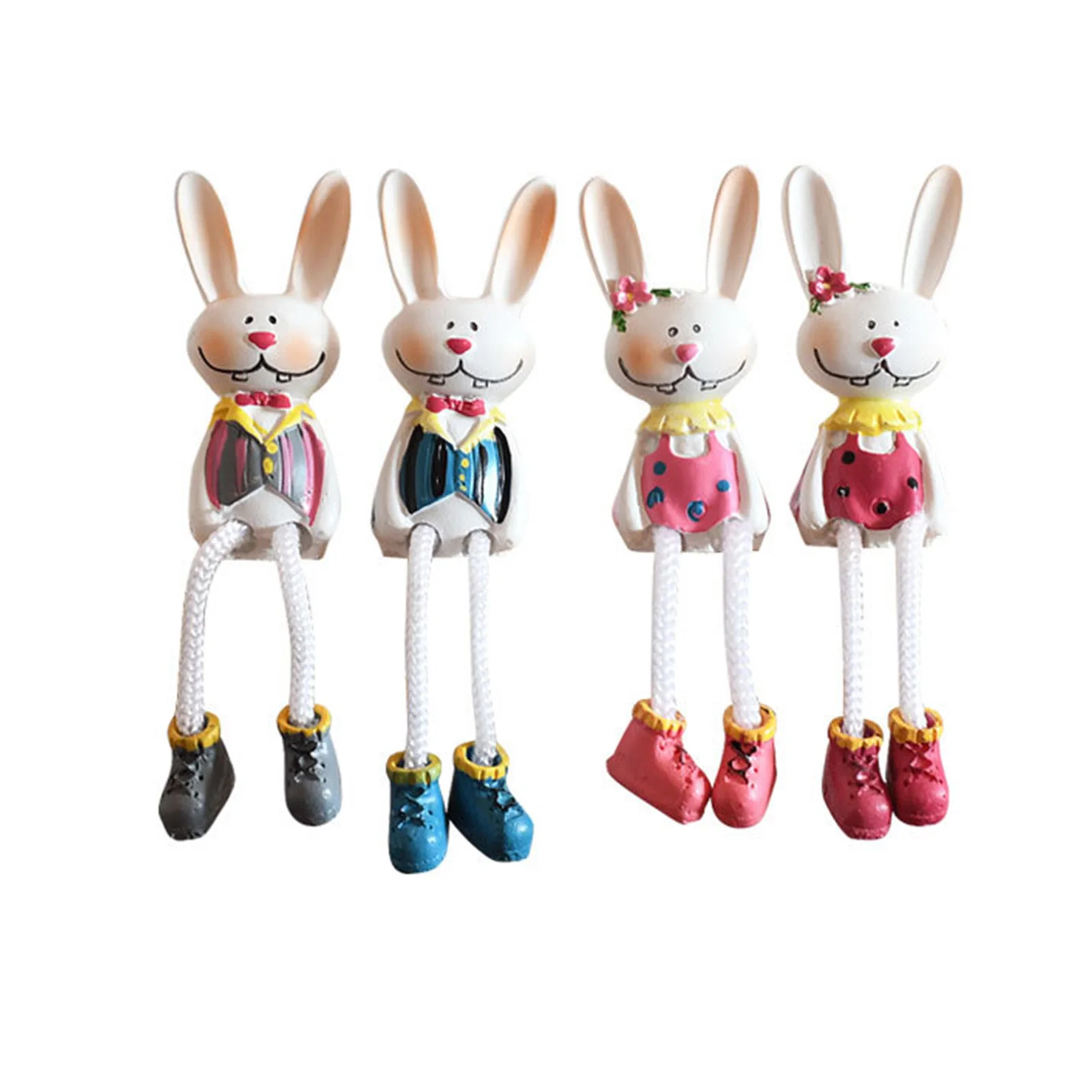 

4 шт., Фигурка кролика с длинными ногами