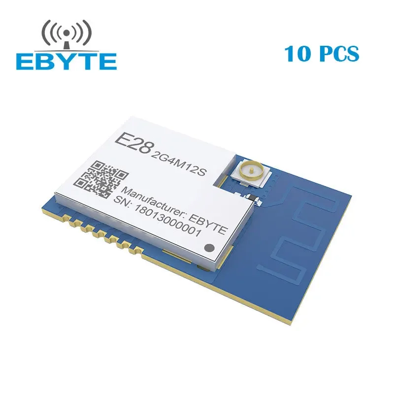 

10PCS SX1280 LoRa Wireless Bluetooth Module 2.4GHz Long Range EBYTE E28-2G4M12S FLRC GFSK Low Power Consumption IPEX PCB Antenna