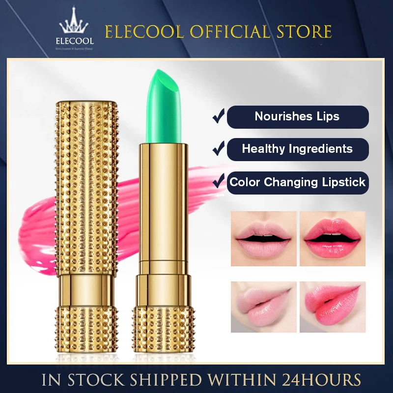 Aloe Vera Lipstick Lip Balm Moisturizing Fades Lines Temperature Change Cosmetics Long Lasting TSLM1 |