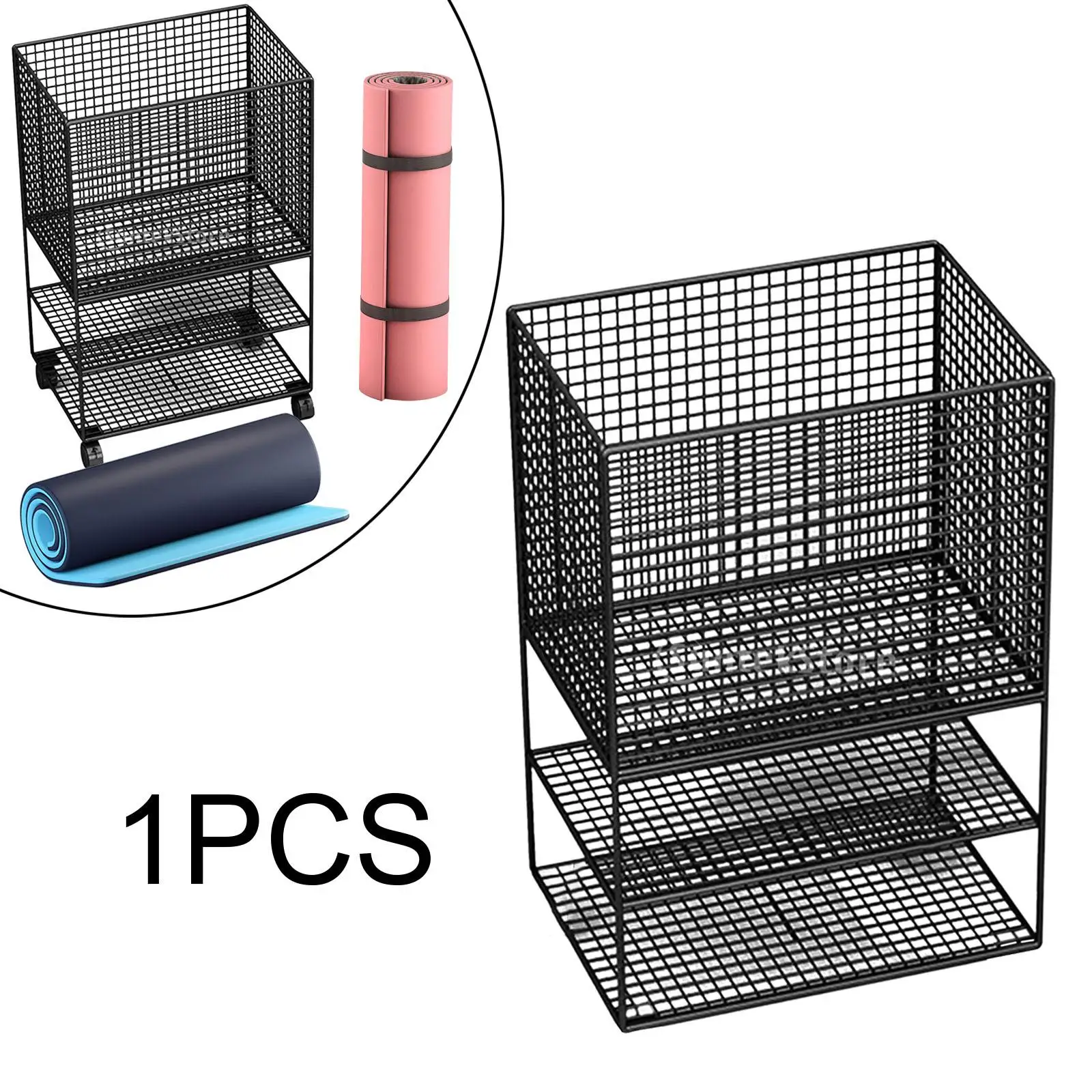 Металлическая стойка для тренажерного зала органайзер хранения йоги Эспандеры