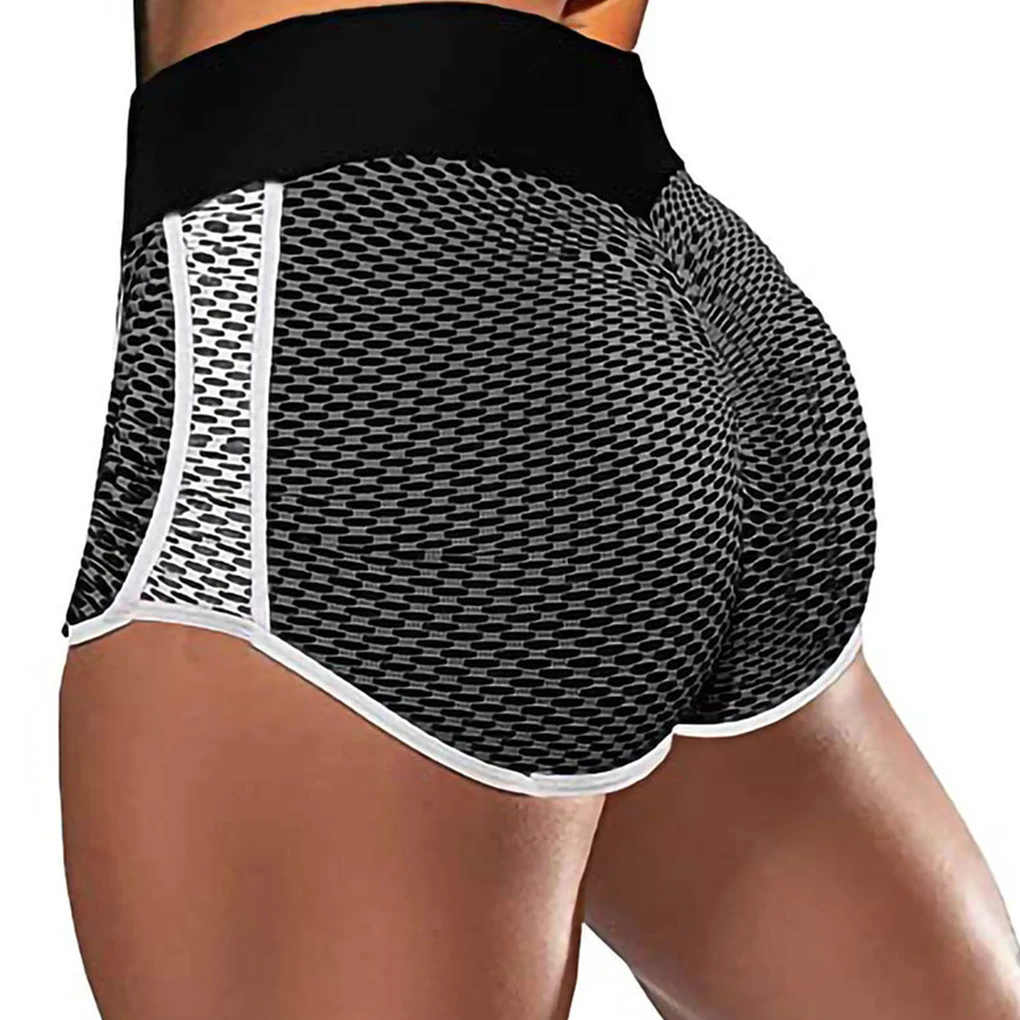 

Ажурные спортивные женские шорты с высокой талией персиковые сексуальные пуш-ап Спортивная одежда для тренировок в тренажерном зале медовый гребень штаны для йоги трико м