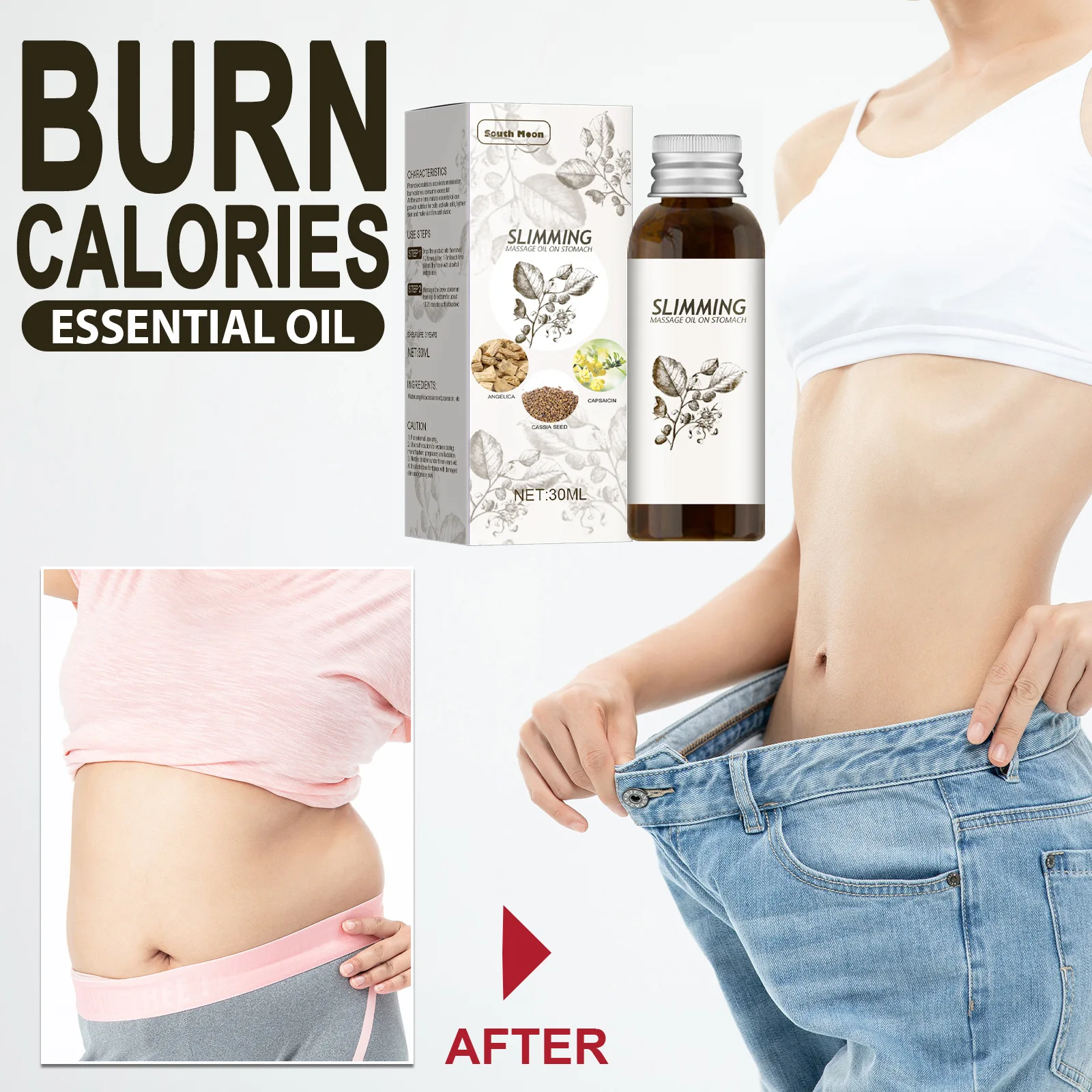 

Slimming Lose Weight Essential Oil Fast Fat Burning Oil Thin Leg Waist Belly Burning Anti Cellulite Firm Body Slimming Products