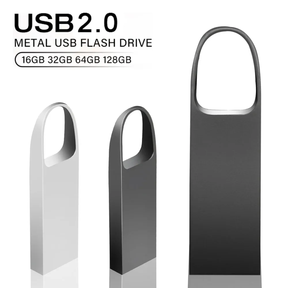 

high speed memoria flash drive 32GB pendrive 64GB waterproof pen drive 16GB 8GB flash usb 2.0 metal stick key Custom logo