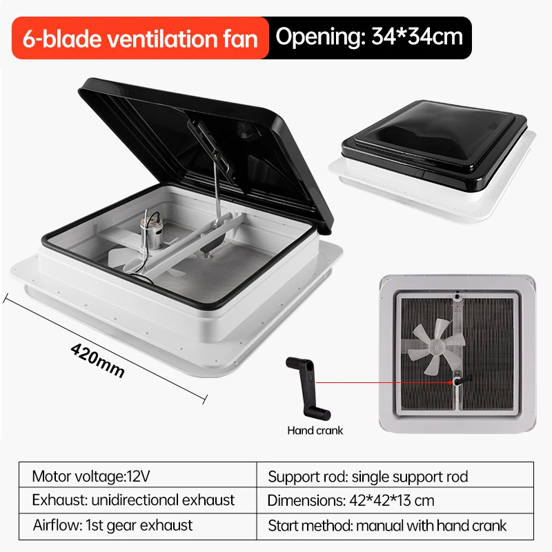 Конструкционные детали Xztrdi для автобусов фургонов вентиляторов 12 В