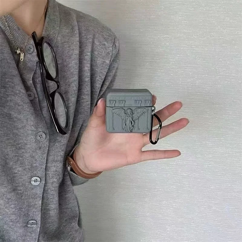 Силиконовый чехол для наушников 3D God Angel для Huawei Free Clip FreeBuds 6i 5i 5 4 SE2 Pro3 2 Pro, силиконовый мягкий чехол (art.: 3920ca8aeb8e8) - 3920ca8aeb8e8