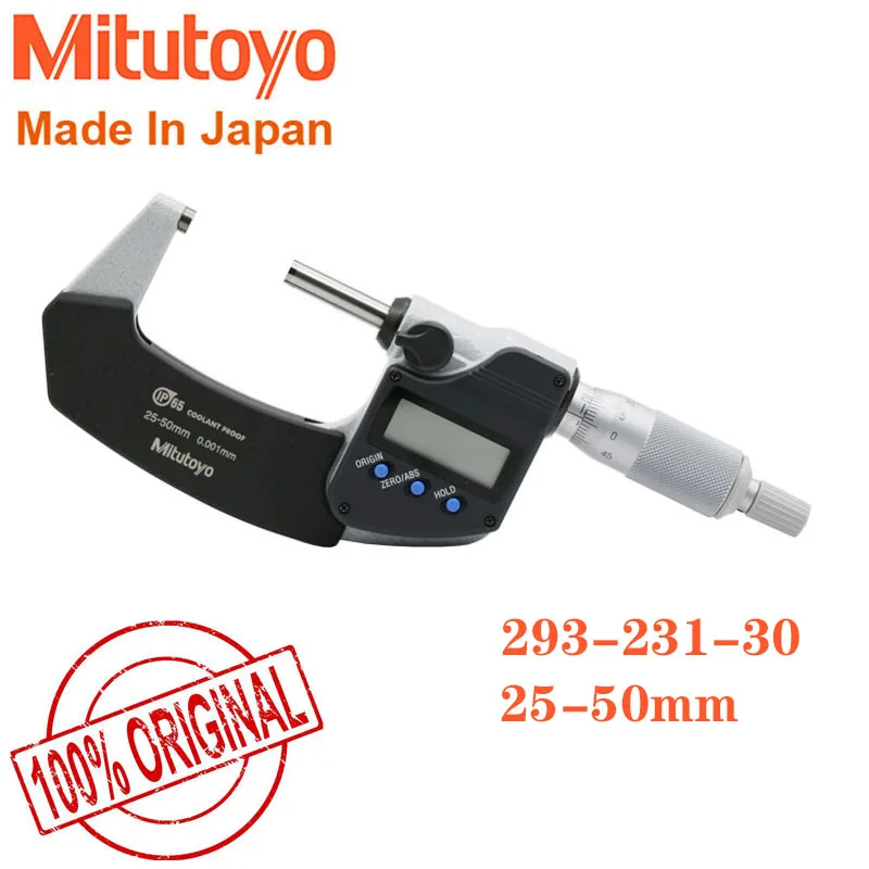 

Mitutoyo Digital Outside Micrometers，Measuring Range 25-50mm/0.001 293-231-30 MDC-50MX IP65 Accuracy 1um With Data Output port