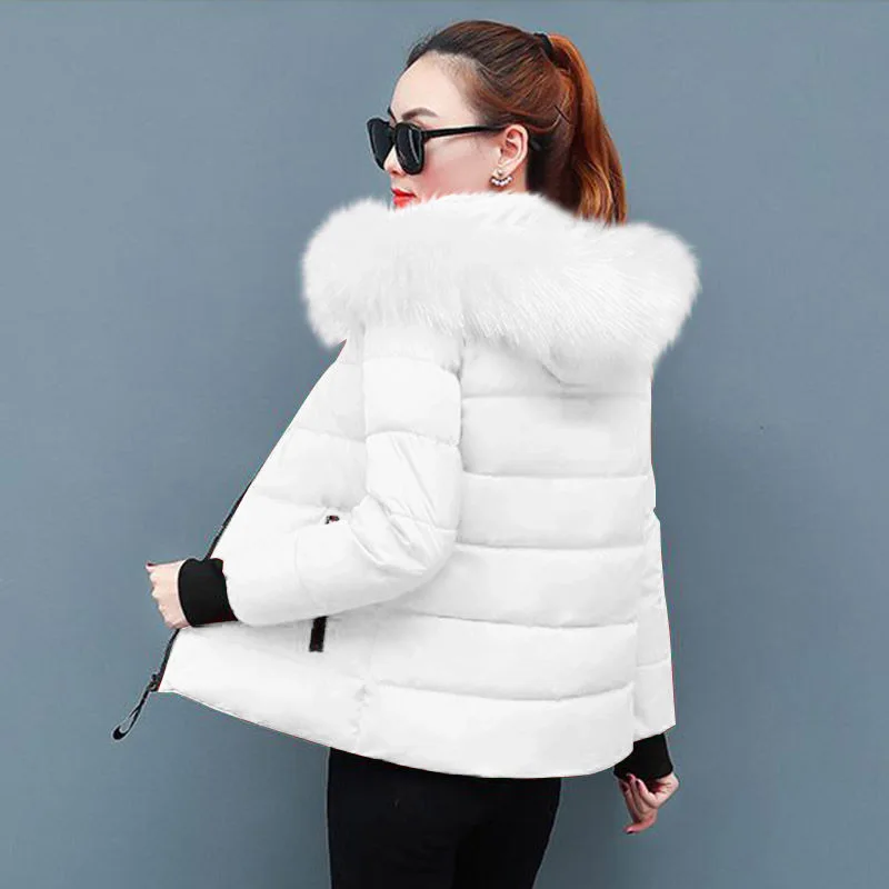 

Женская зимняя куртка размера плюс 3XL, женские парки, плотное теплое белое пальто, Большие меховые куртки, парка, пальто, женская модная уличная одежда, новинка 2022