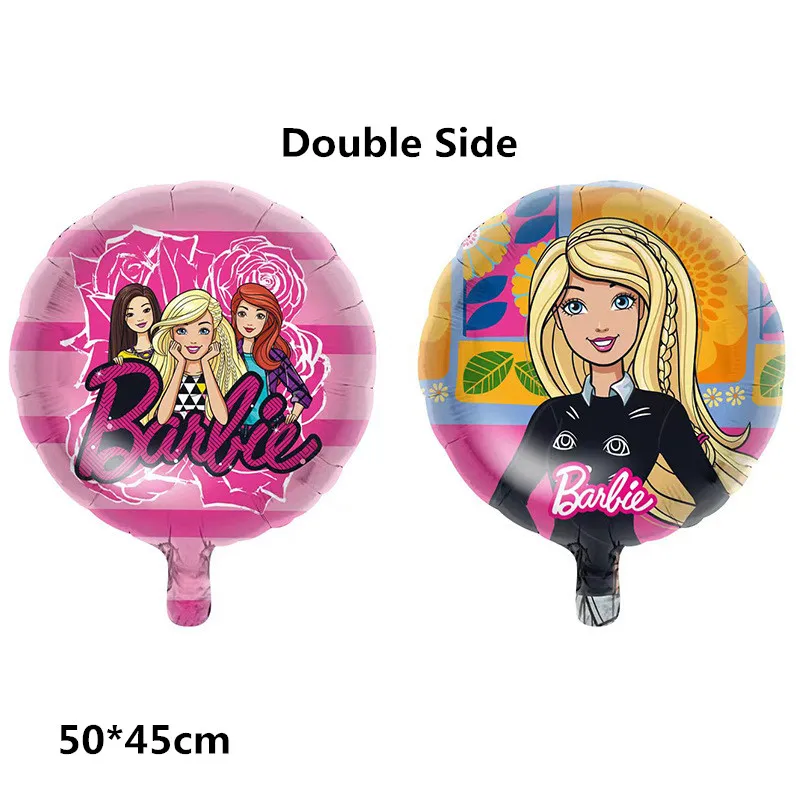 1 набор розовый Барби шар 32 дюйма цифровая фольга шарик девочка тема день