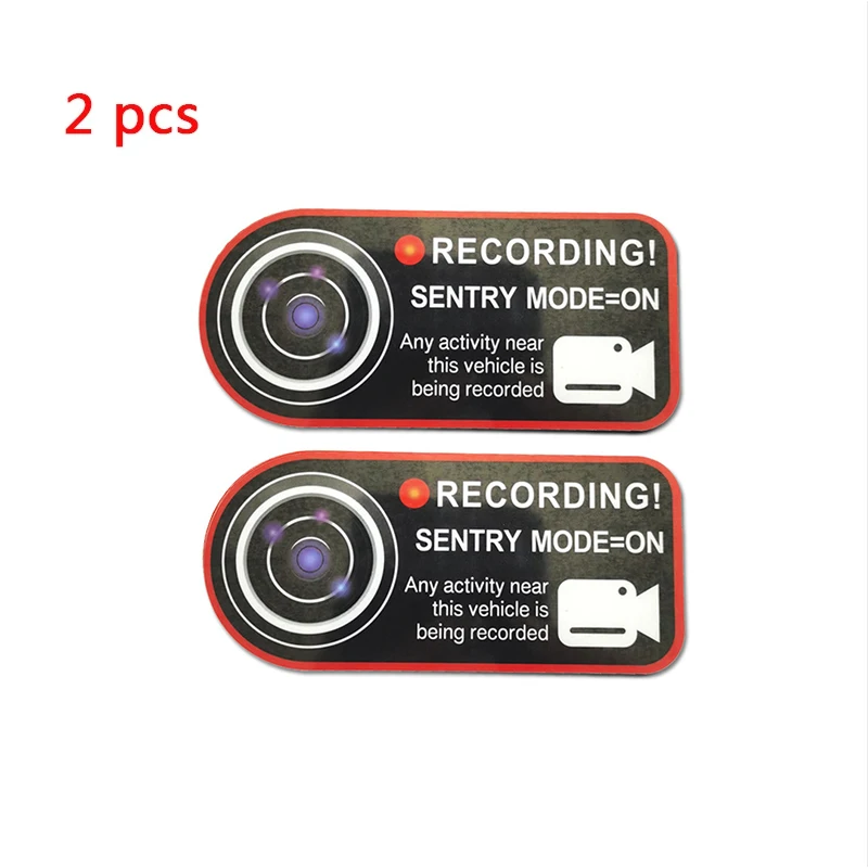 

Предупреждающие наклейки на кузов автомобиля для Tesla Model 3Y X S, регистратор режима Sentry, статическая наклейка, аксессуары для предупреждающих постов автопилота