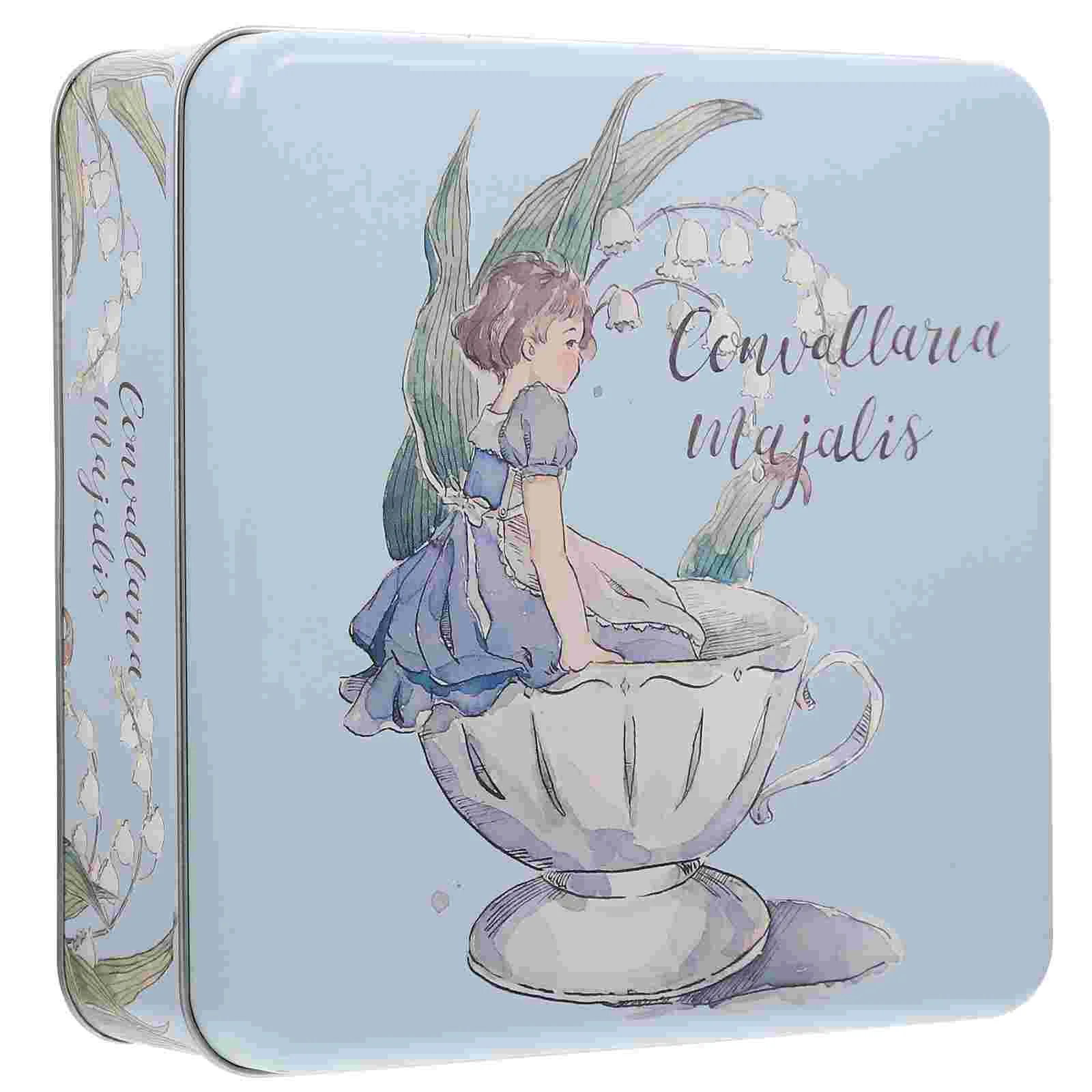 

Sample Container Biscuit Tin Box Large Makeup Storage Organizer Cookie Case