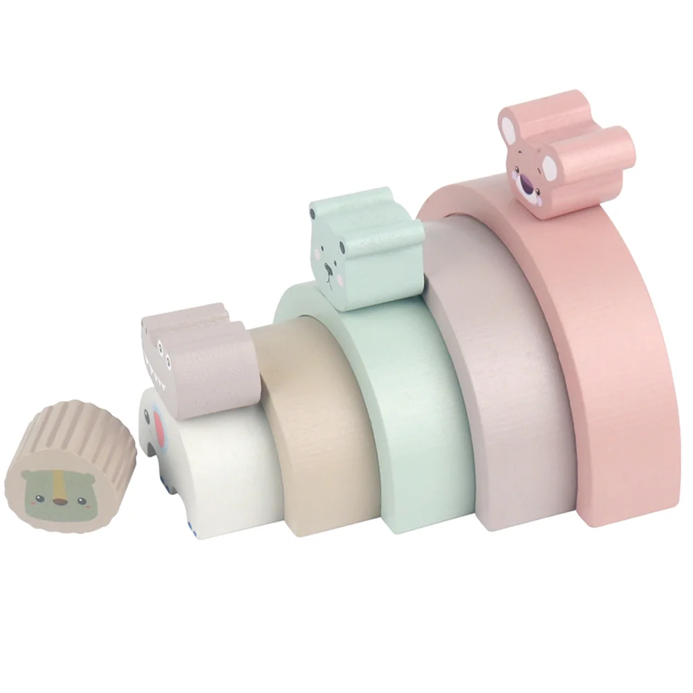 

Building Blocks Children Toy Stacking Plaything Balance Cartoon Shaped Cartoon-shaped