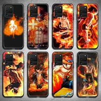 one piece ace phone case for samsung galaxy s21 plus ultra s20 fe m11 s8 s9 plus s10 5g lite 2020
