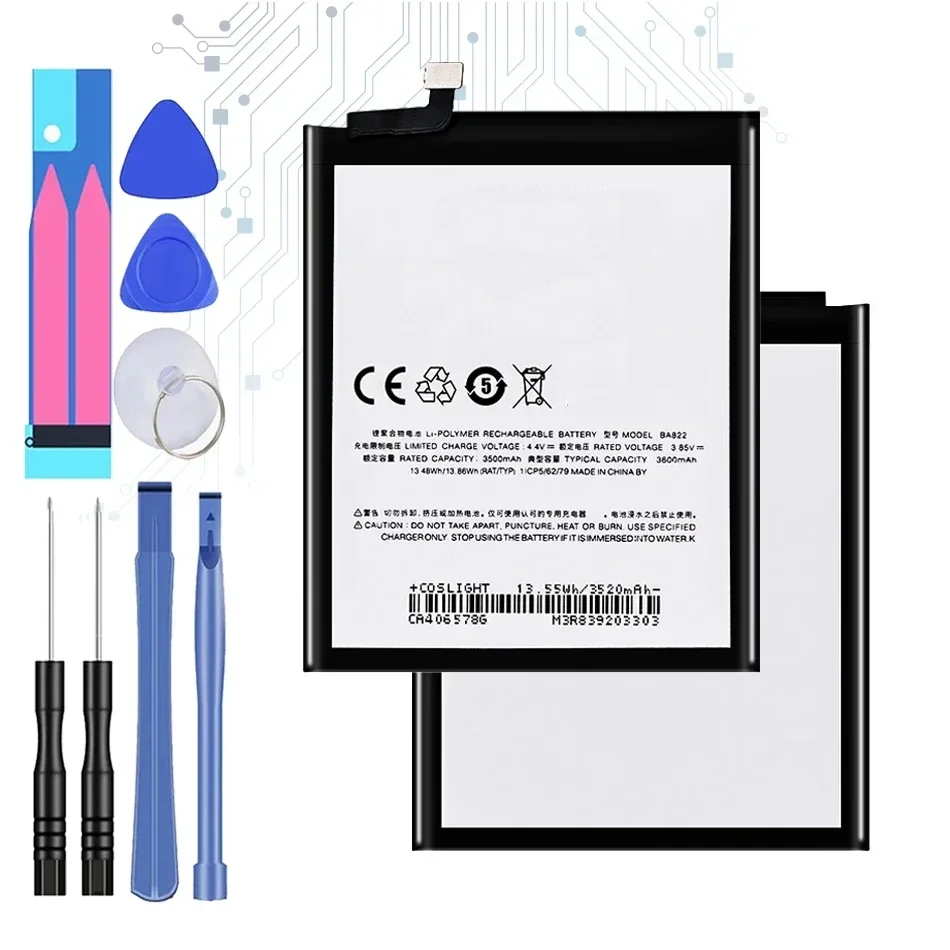 Аккумулятор BA822 для мобильного телефона Meizu Note 8 Note8 M822H M822Q высокое качество 3600 мАч
