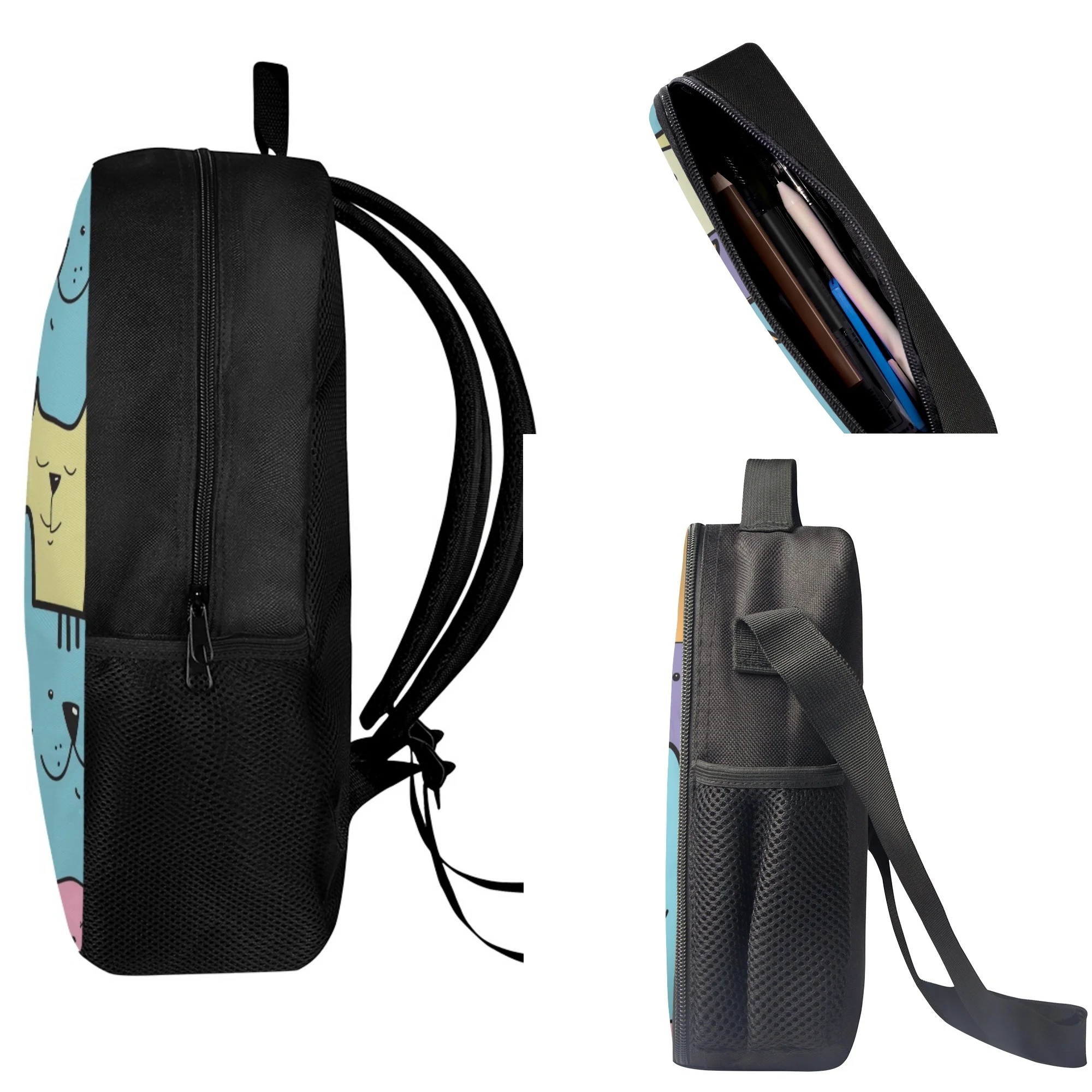 Custom Photo Girls Kawaii Book Backpack Cartoon Cat Print Adjustable School Bag Girls Big Capacity School Schoolbag 2022 Mochila