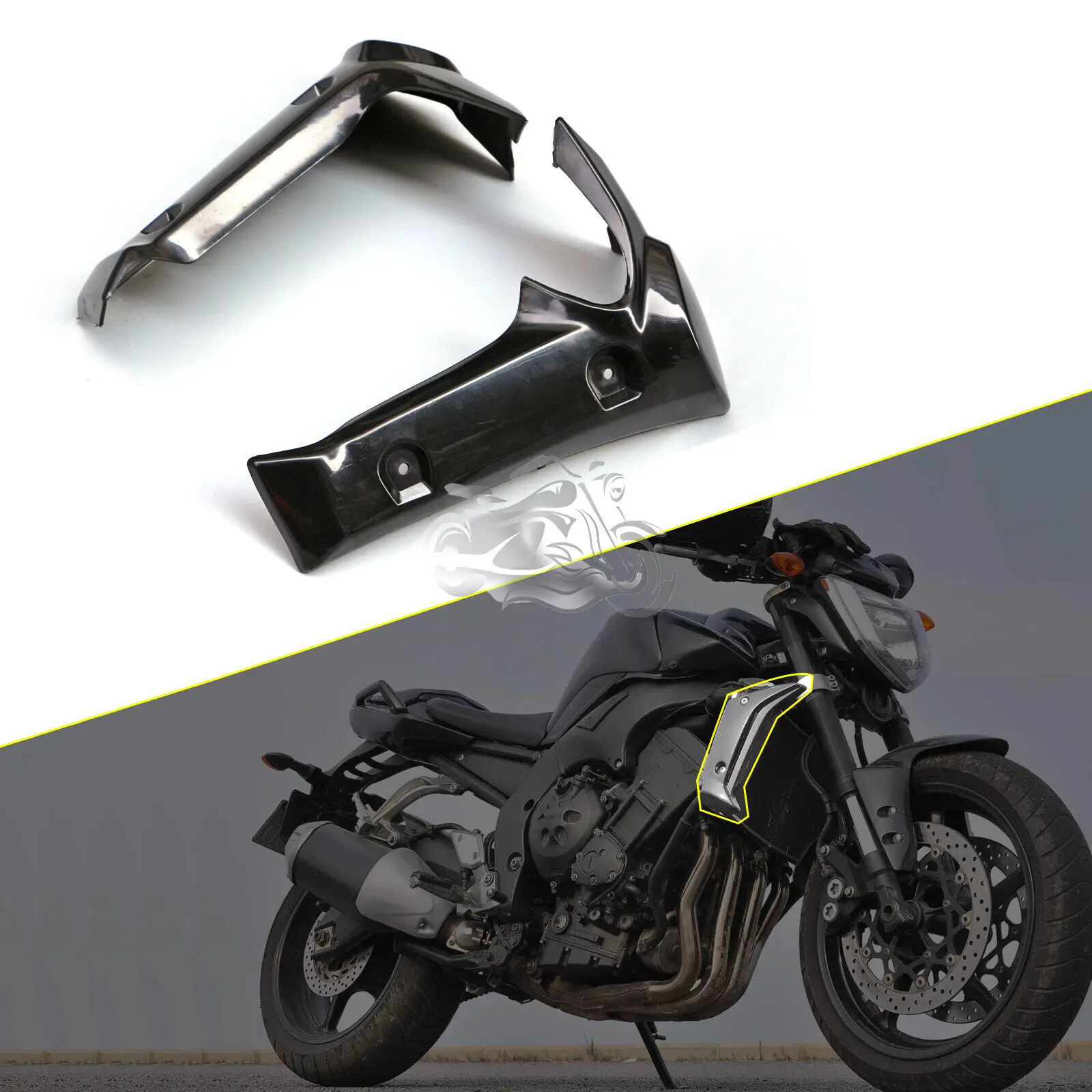 

Подходит для Yamaha FZ1 N FZ1N Fazer 2006-2015, защита боковой крышки радиатора мотоцикла FZ1 1000 N 2007 2008 2009 2010 2011 2012