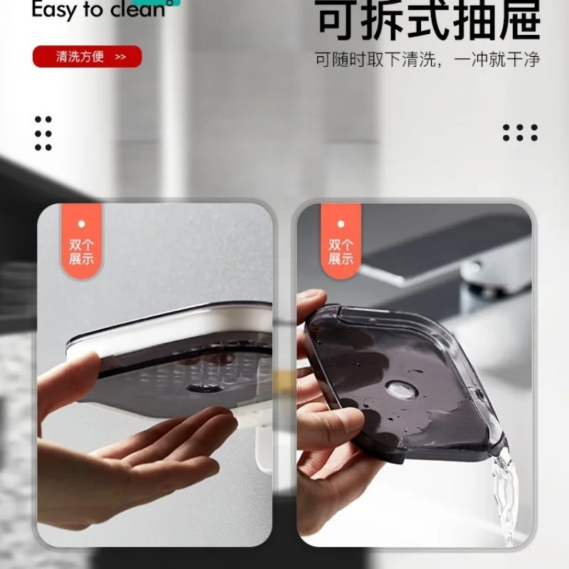 Двухслойная Коробка для мыла настенная без пробивания отверстий бытовая