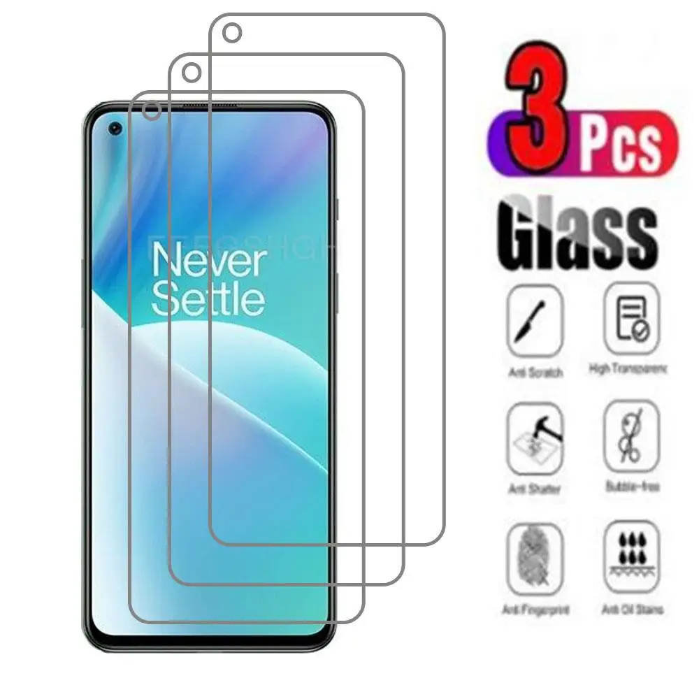 

3Pcs 9H HD Protective Tempered Glass For OnePlus Nord 2T Nord2T CPH2399 6.43" Phone Screen Protector Protection Cover Film