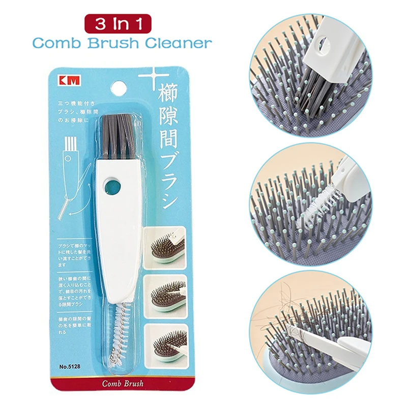 

2 In 1 Comb Brush Cleaner Cleaner Remover PP Handle Hair Comb Cleanup Salon Hairdressing Tool