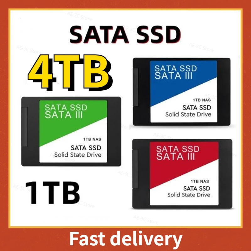 

Высокоскоростной портативный жесткий диск SSD 2,5 дюйма 512 ГБ Sata III для ноутбука, микрокомпьютера, настольного компьютера
